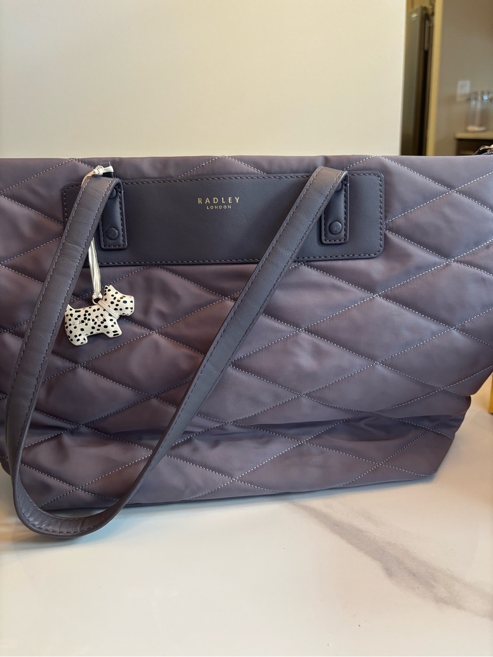 RADLEY LONDON Quilted Tote Gray